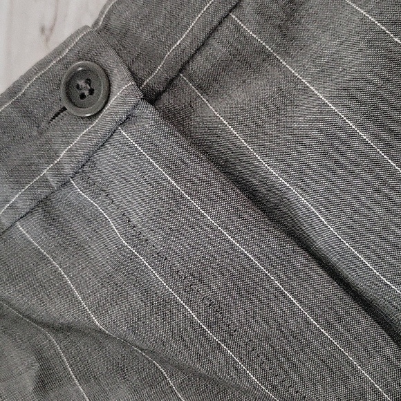 Armani Collezioni Gray Pinstripe Trousers - Picture 11 of 11